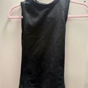 Zara Black Ribbed Top